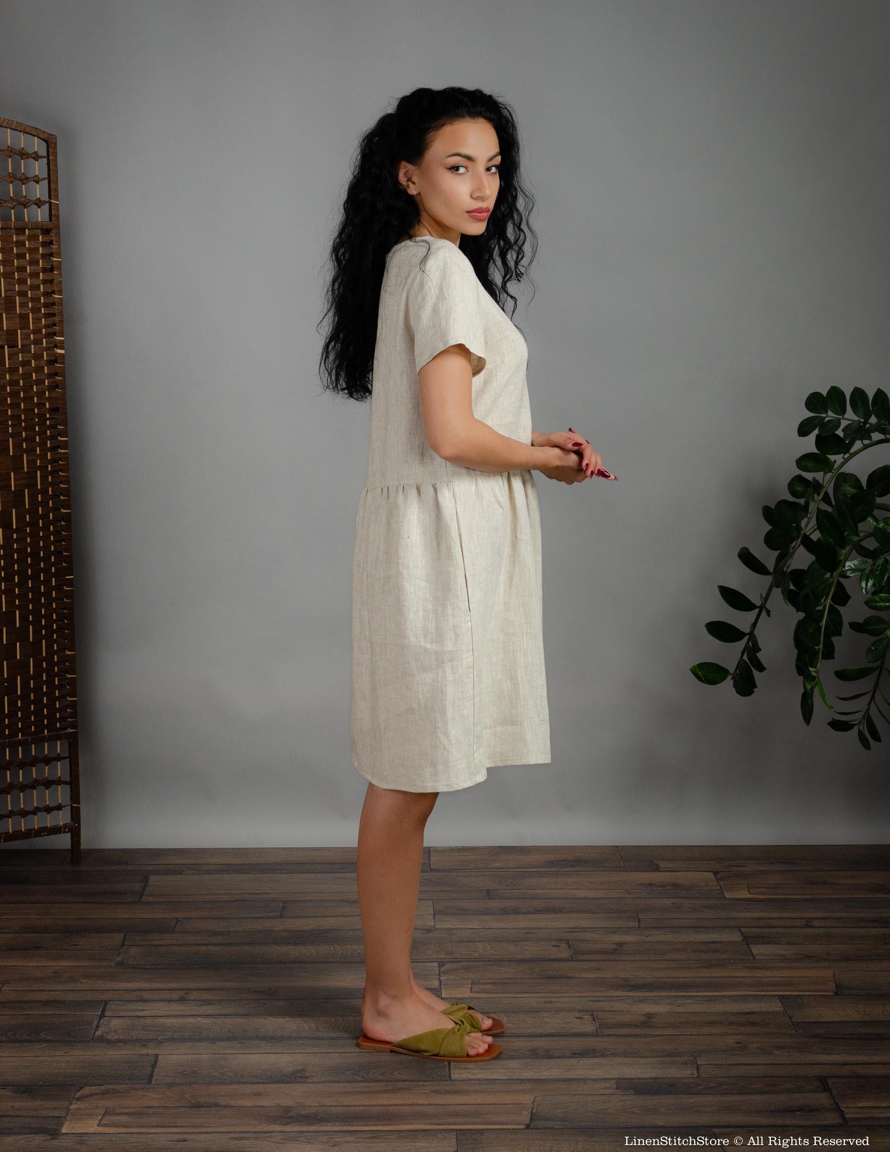 MARIA Linen dress | Natural