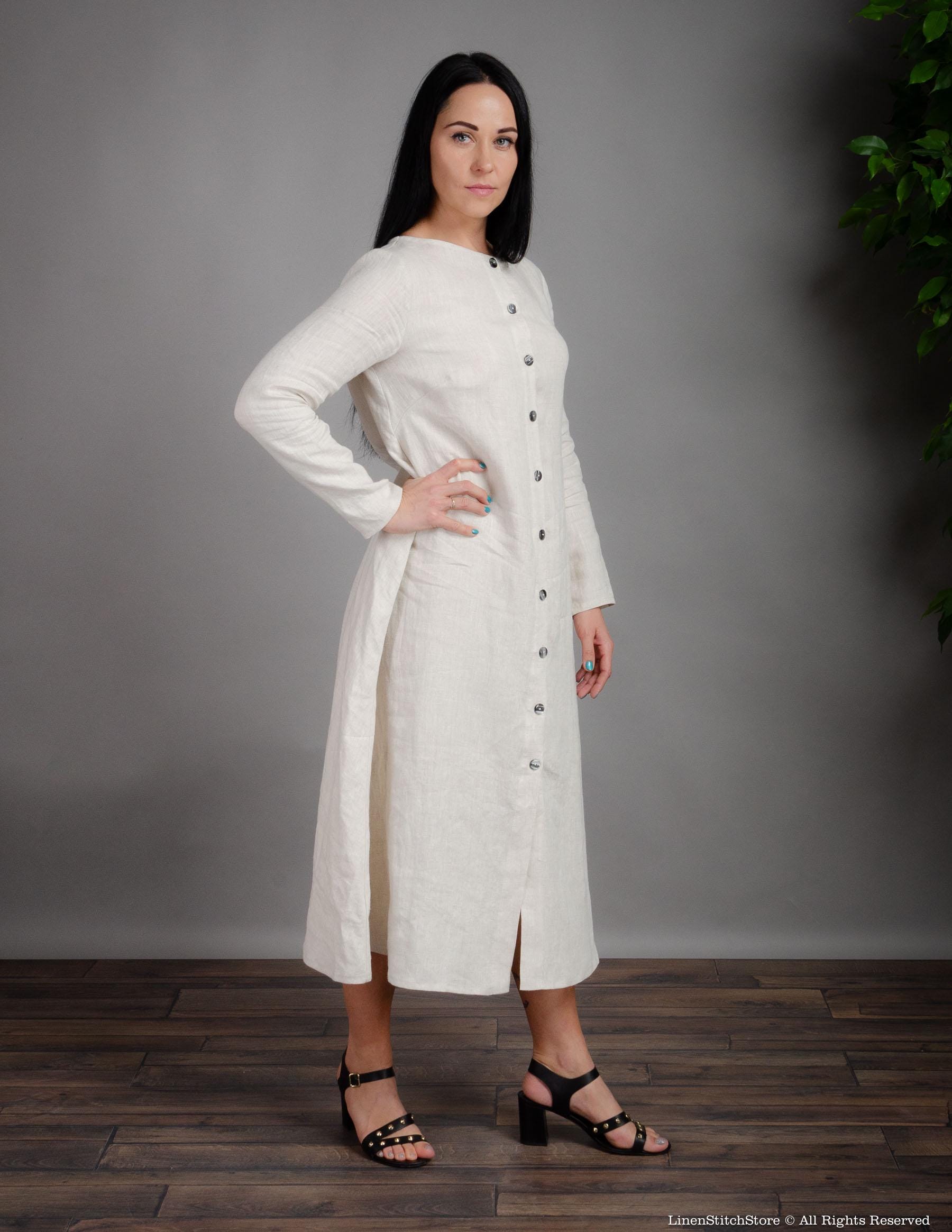 MELODY Linen dress | Natural