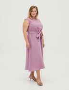 REBECA Linen dress | Light purple