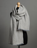 Linen scarf | Navy stripes