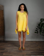 LAURA Linen tunic | Yellow