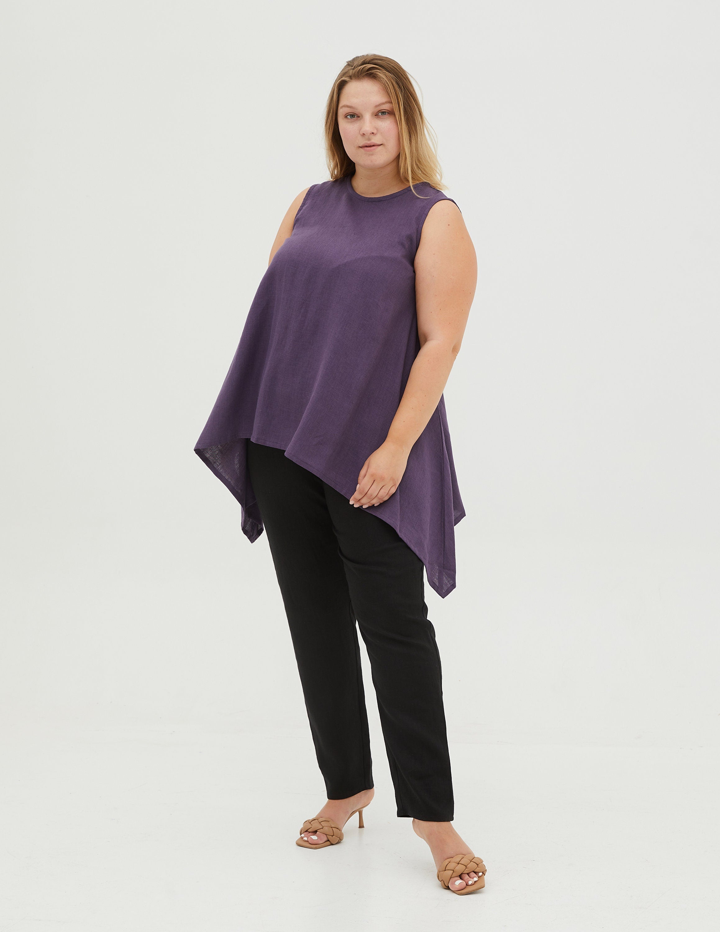 LAURA Linen tunic | Lavender
