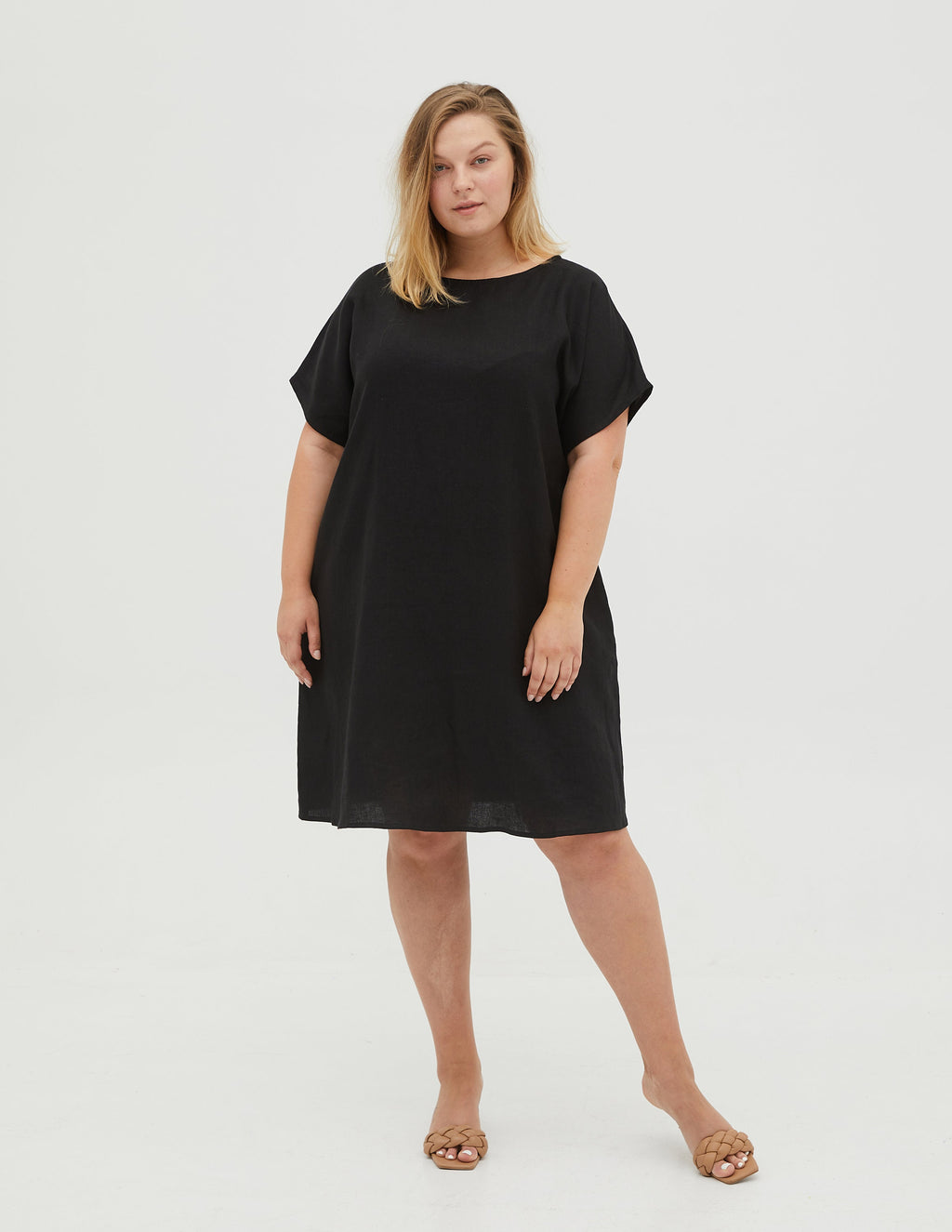SANDRA Linen dress | Black