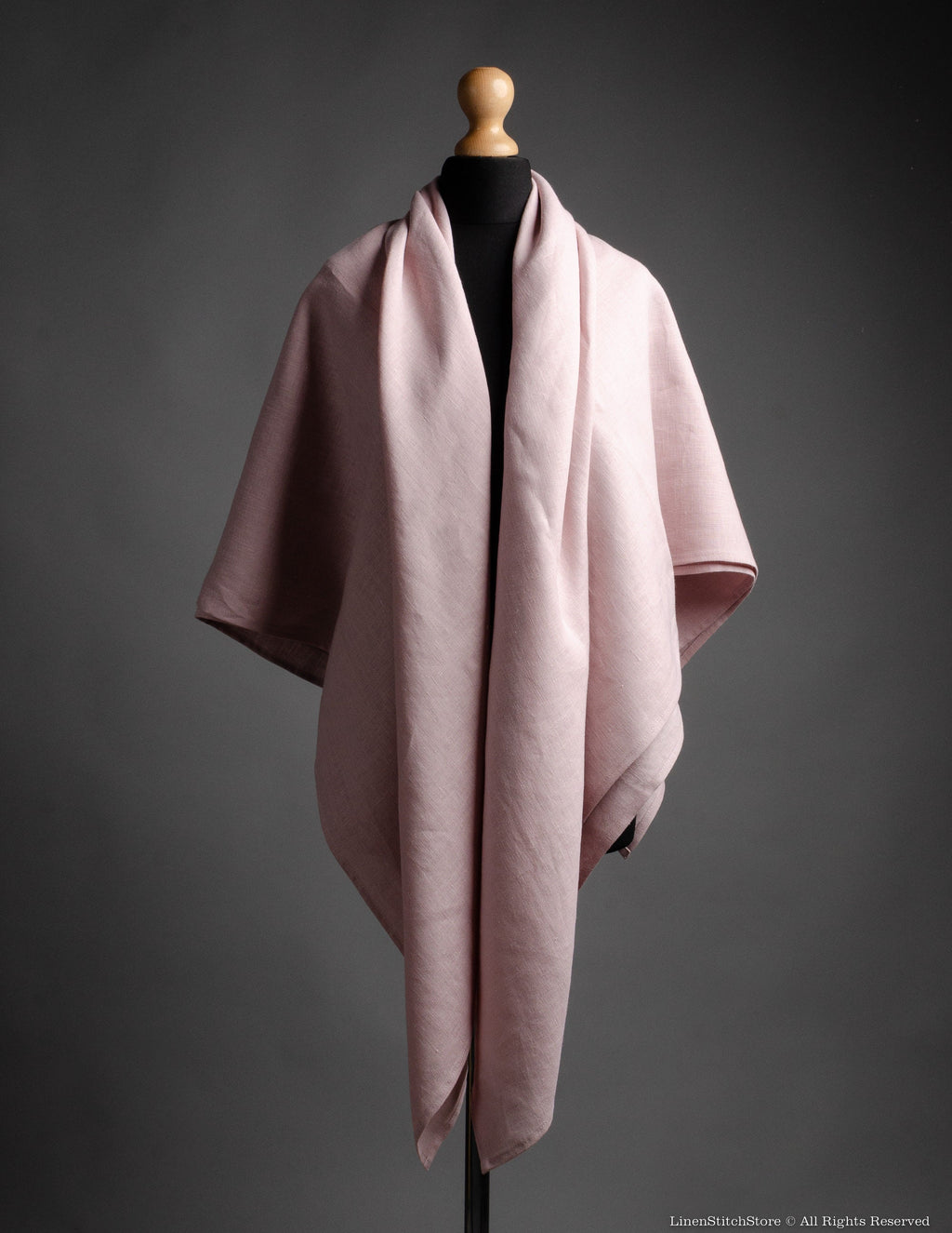 Linen shawl | Dusty pink