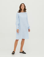 SIMONA Linen dress | Light blue