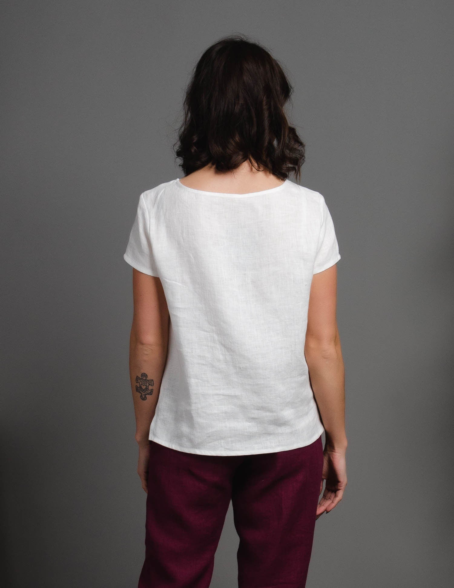 IEVA Linen top | White