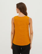 REGINA Linen top | Mustard