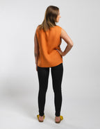 MONIKA Linen top | Terracotta