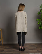 AURORA Linen tunic | Natural dots