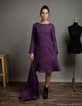 VERONICA Linen dress | Lavender