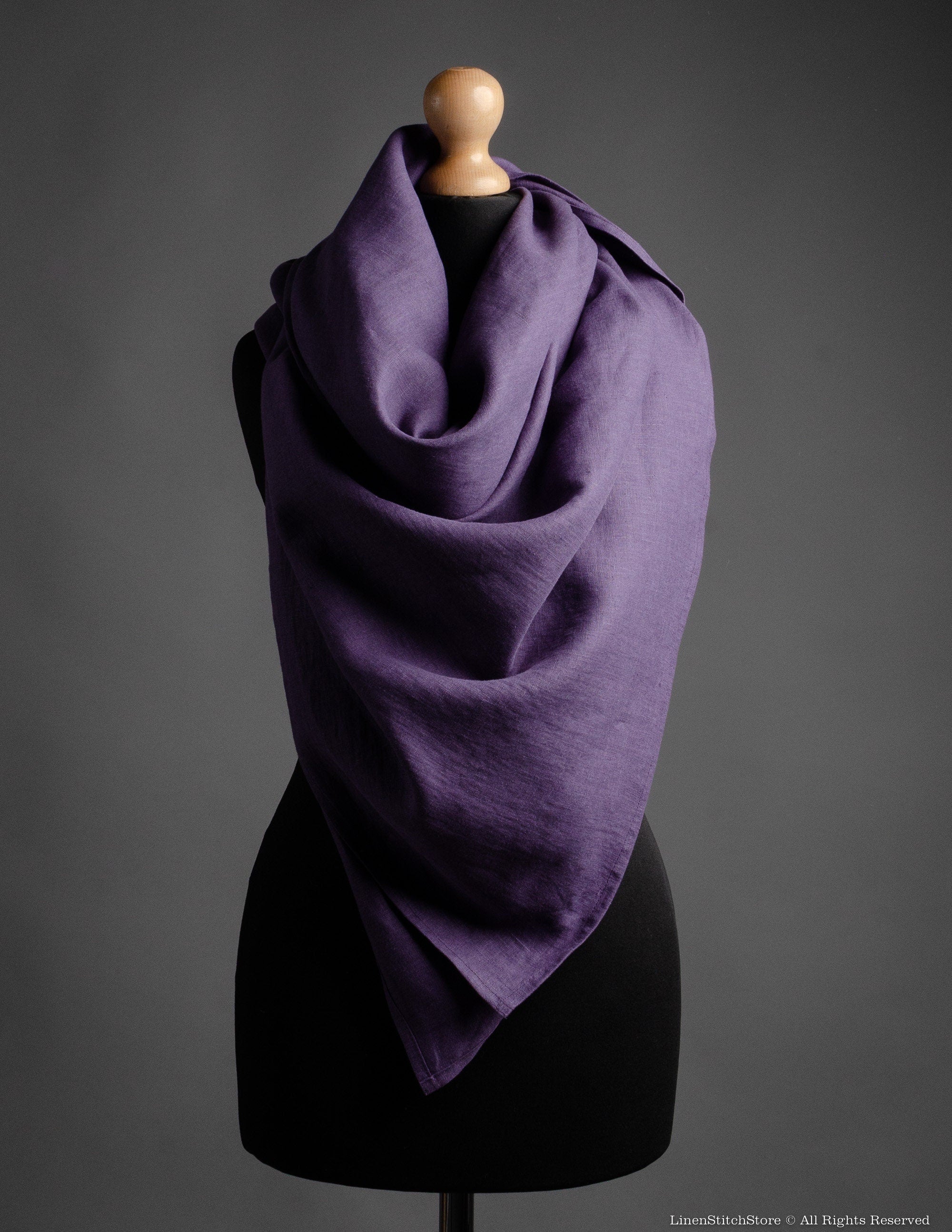 Linen shawl | Lavender