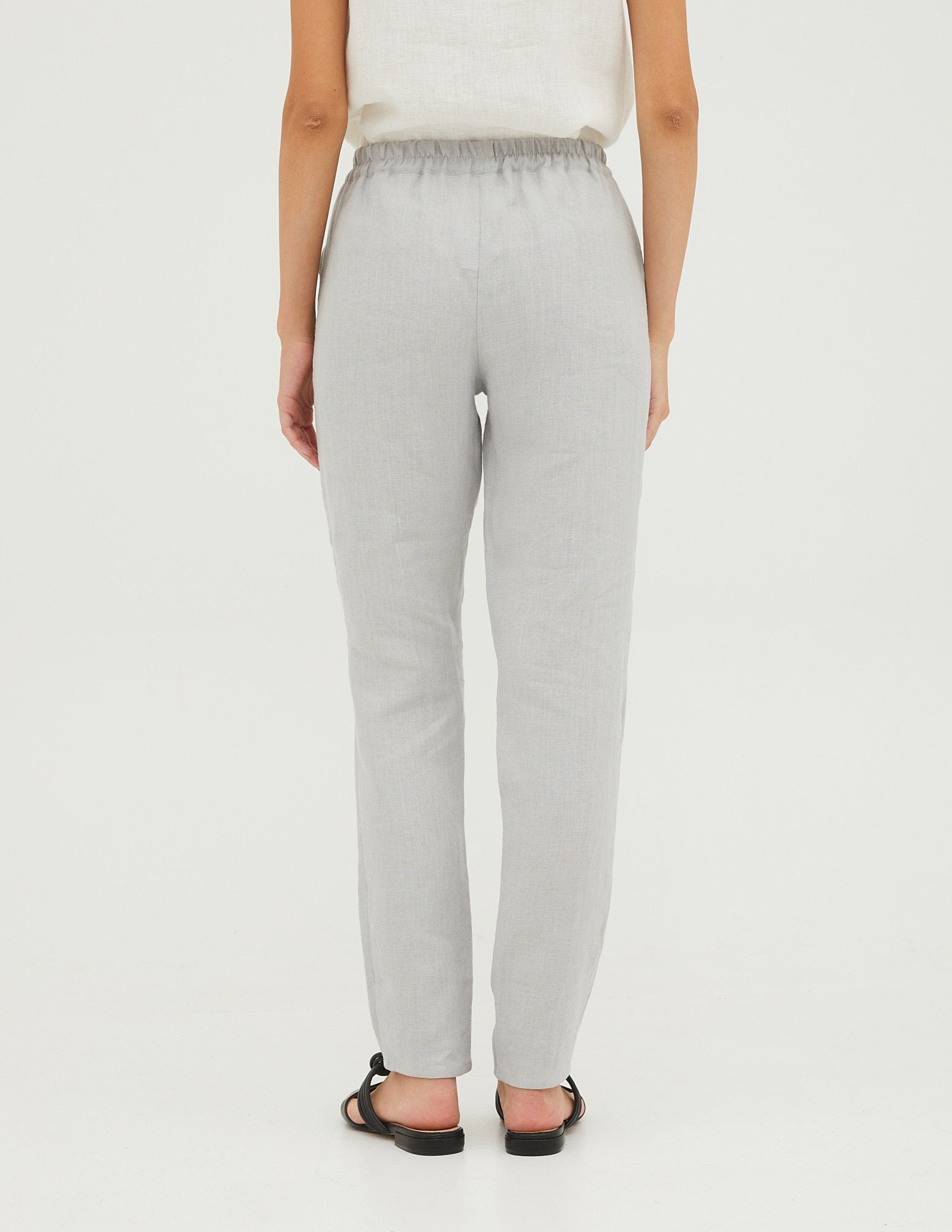 MARGO Linen pants | Light grey