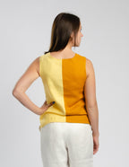 ERICA Linen top | Mustard/yellow