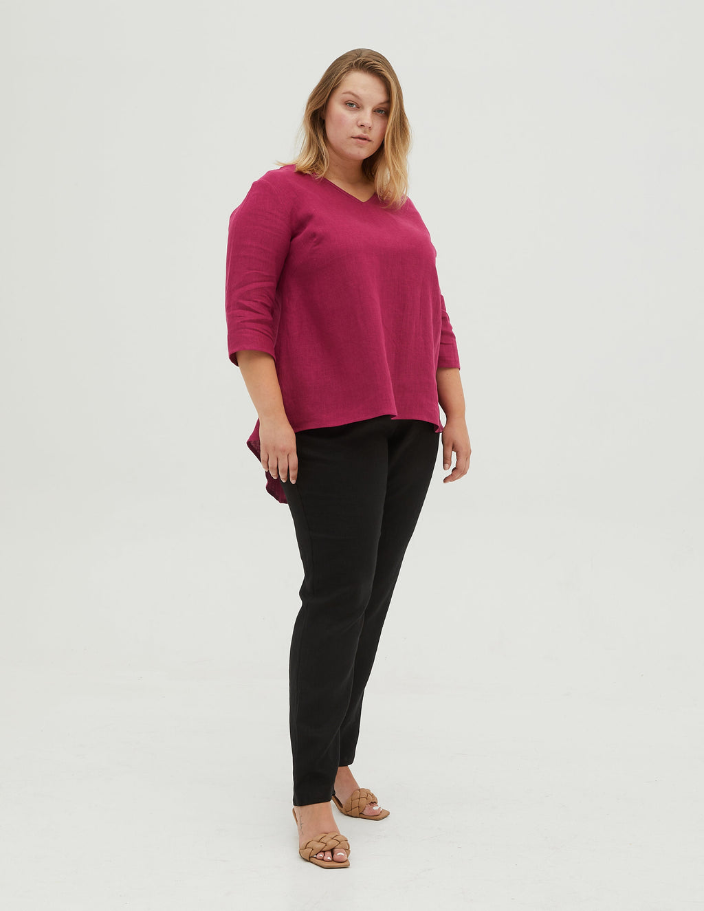 BERNIN Linen top | Rose
