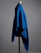 Linen shawl | Deep blue