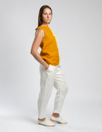 ERICA Linen top | Mustard/yellow