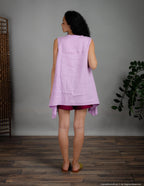 LAURA Linen tunic | Light purple