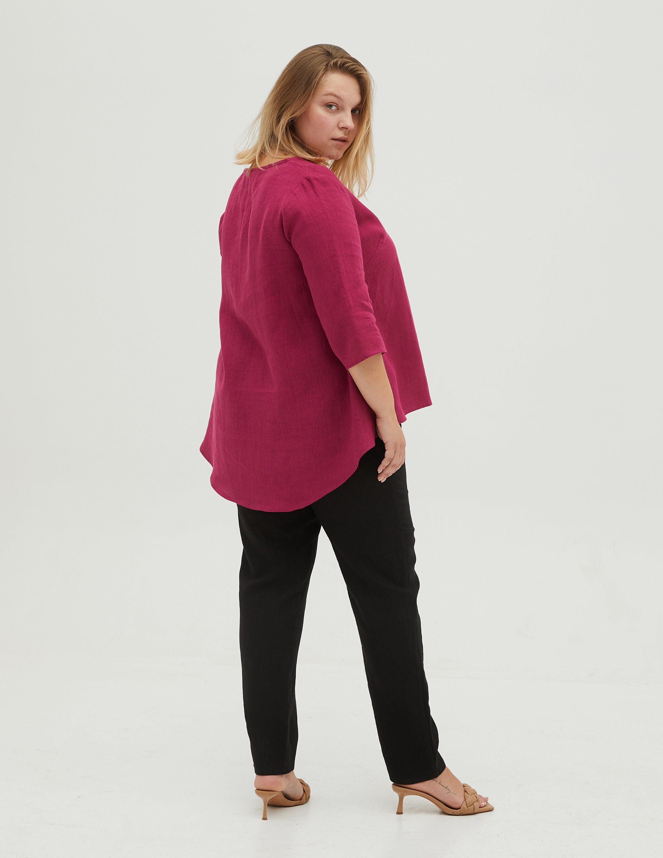 BERNIN Linen top | Rose