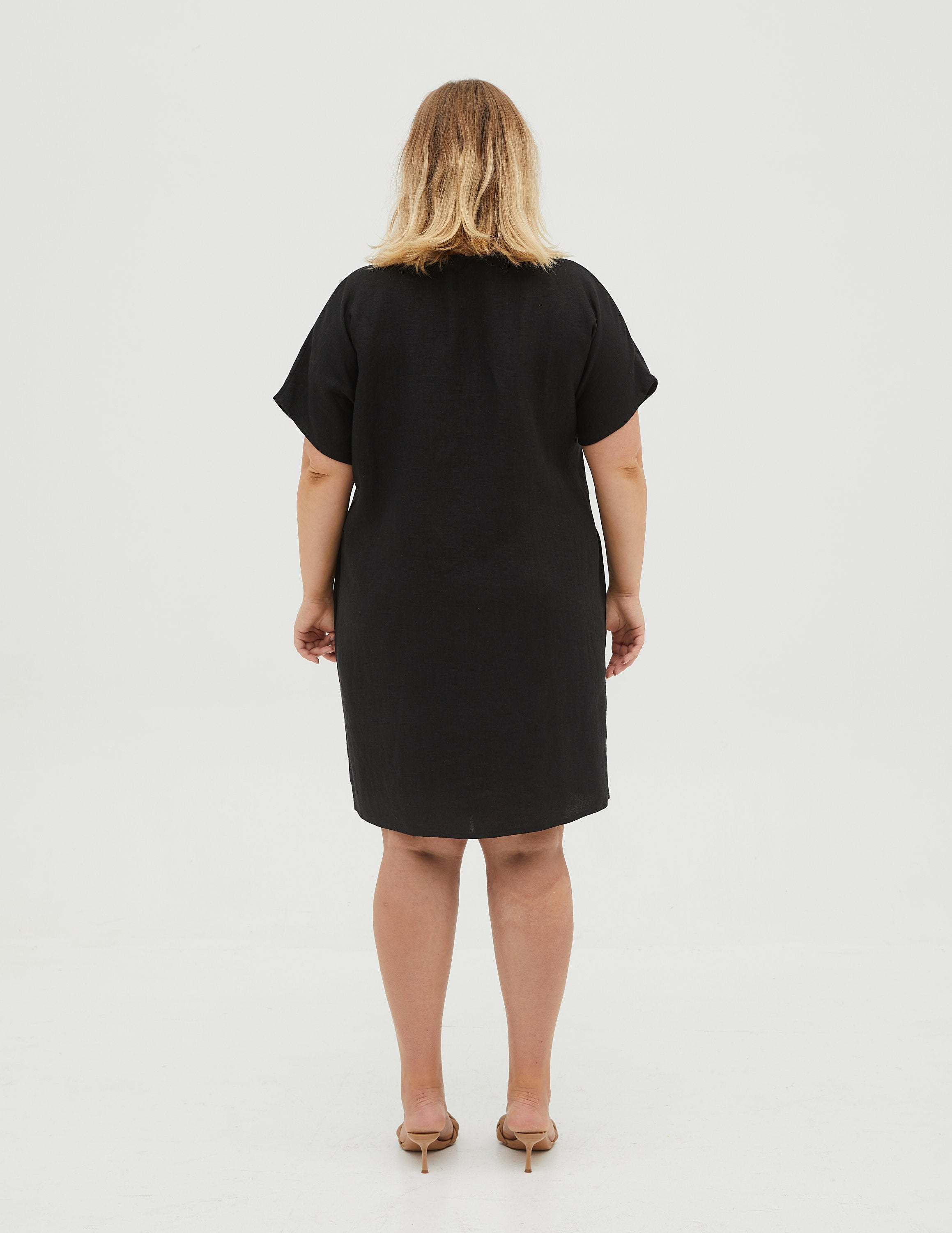 SANDRA Linen dress | Black
