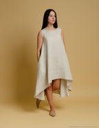 FLORA Linen dress | Natural
