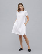 MEGHAN Linen dress | White