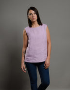 MONIKA Linen top | Light purple