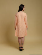 VERONICA Linen dress | Peach