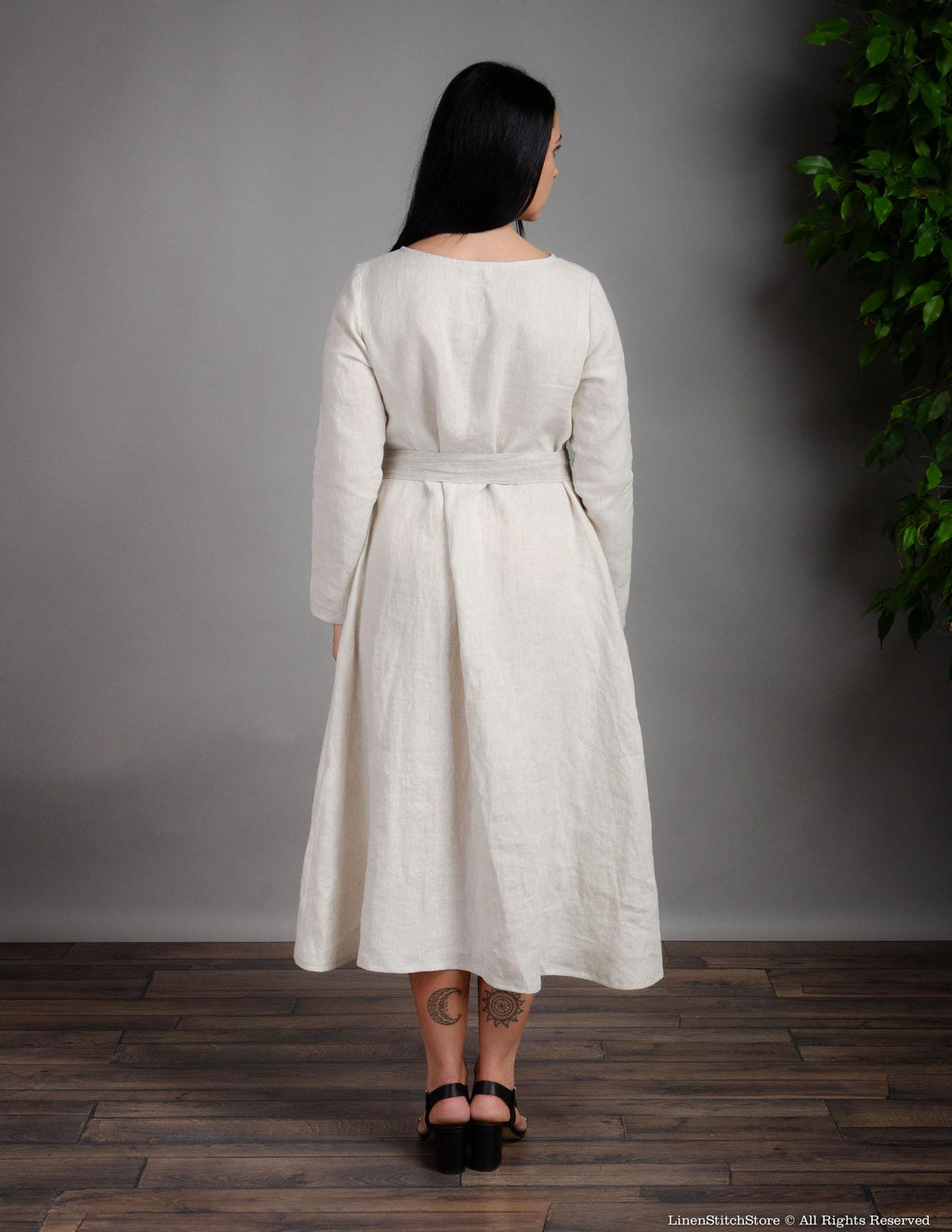 MELODY Linen dress | Natural