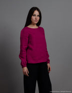 SANDY Linen blouse | Rose