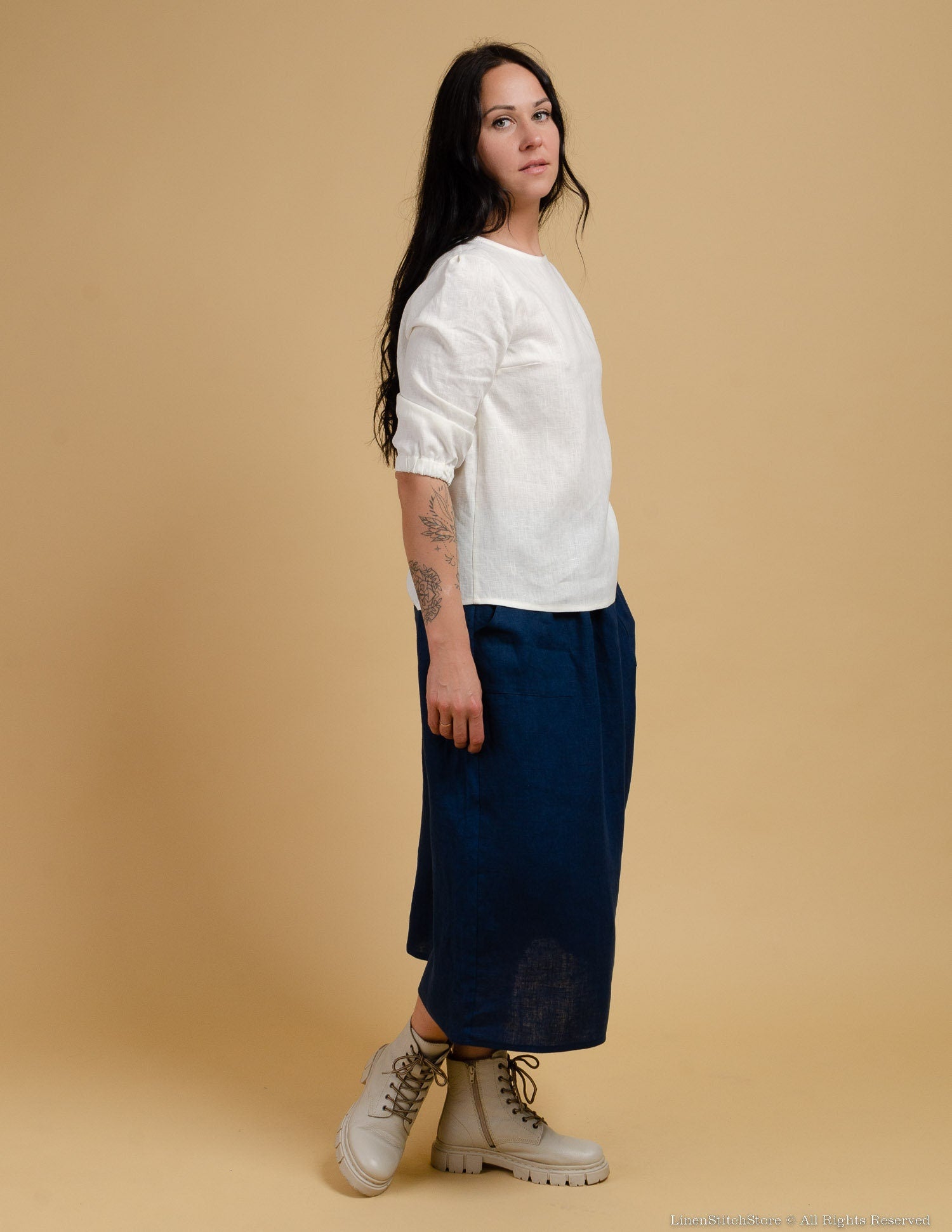 EMILY Linen blouse | Ivory