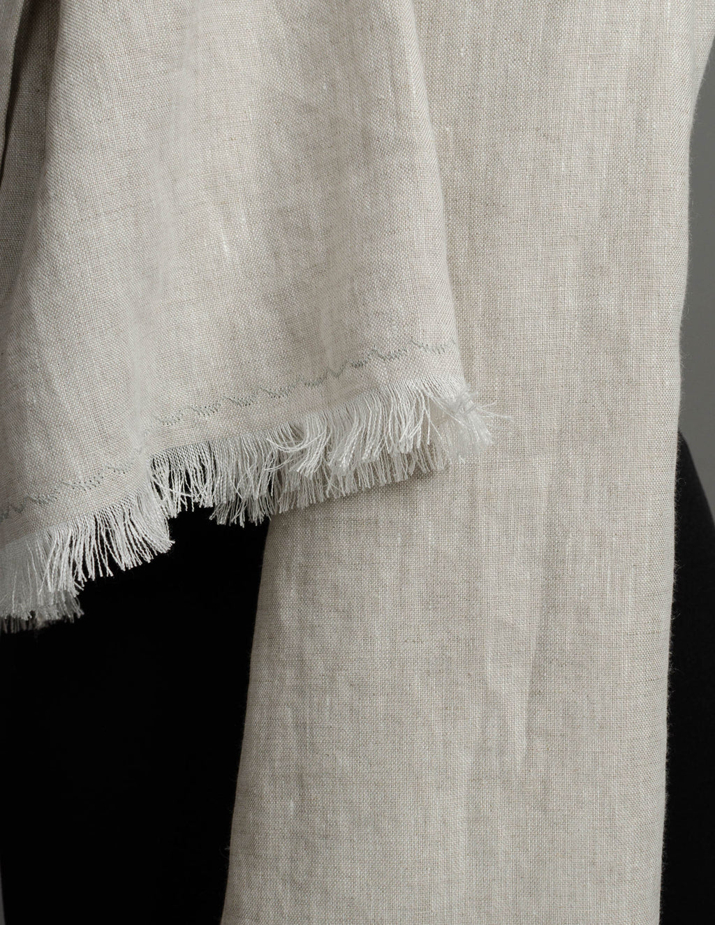 Linen scarf | Light grey