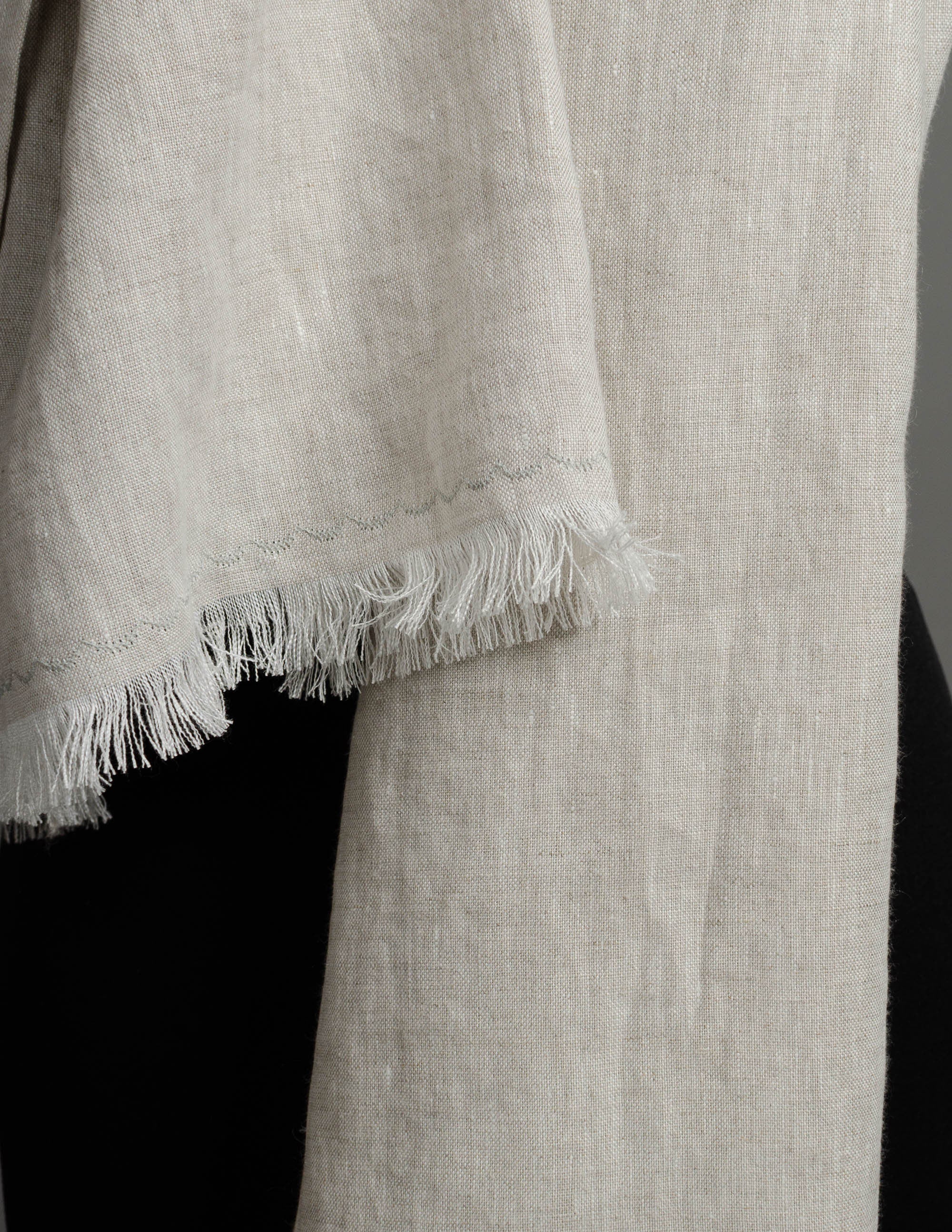 Linen scarf | Light grey