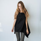 LAURA Linen tunic | Black