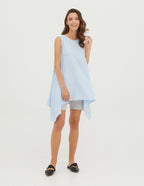 LAURA Linen tunic | Light blue