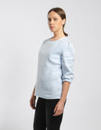 EMILY Linen blouse | Light blue