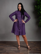 DOMINIKA Linen dress | Lavender