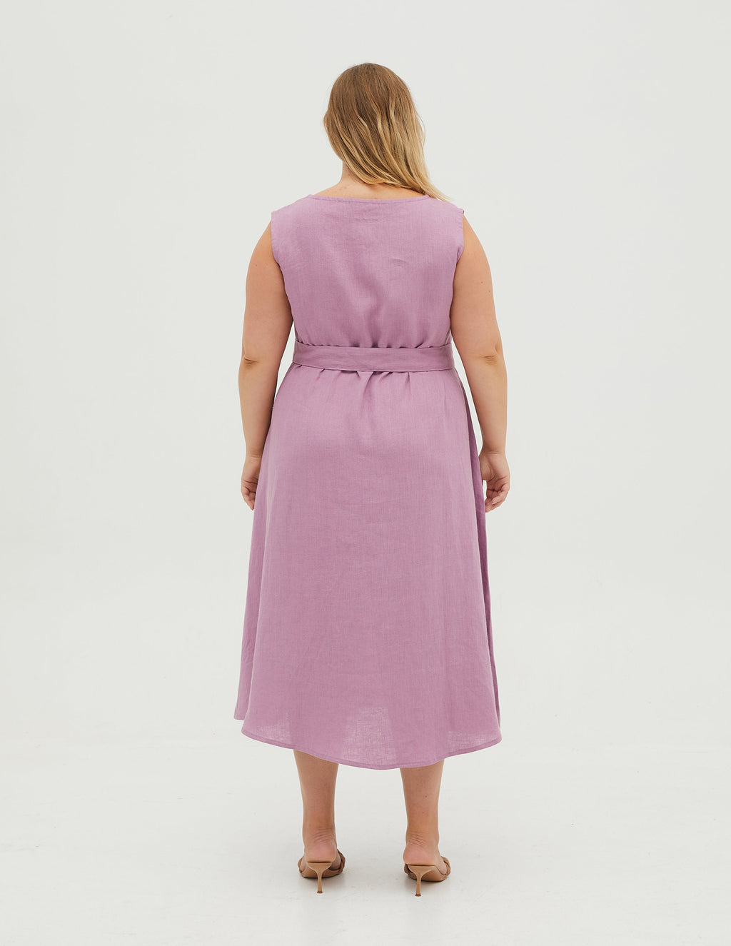 REBECA Linen dress | Light purple