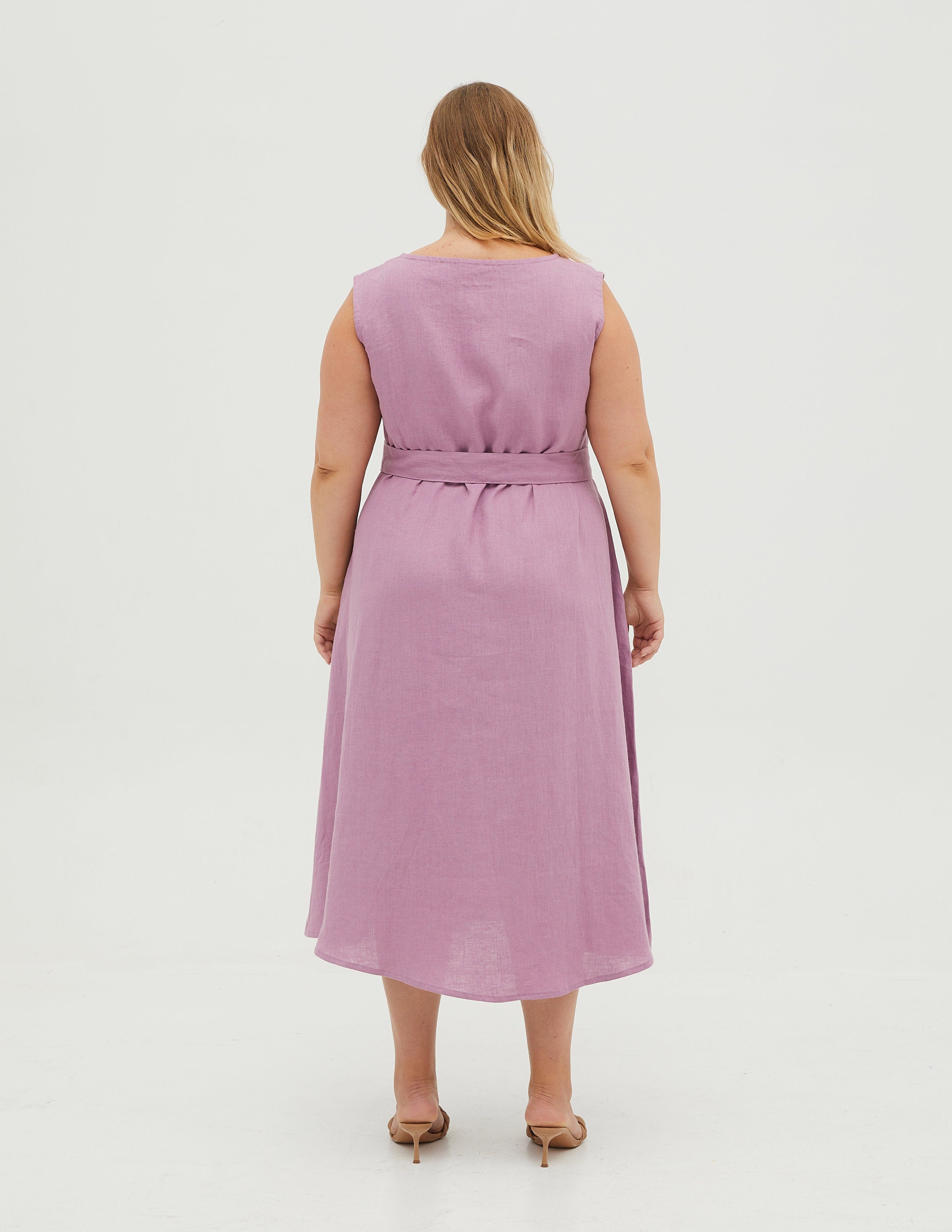 REBECA Linen dress | Light purple