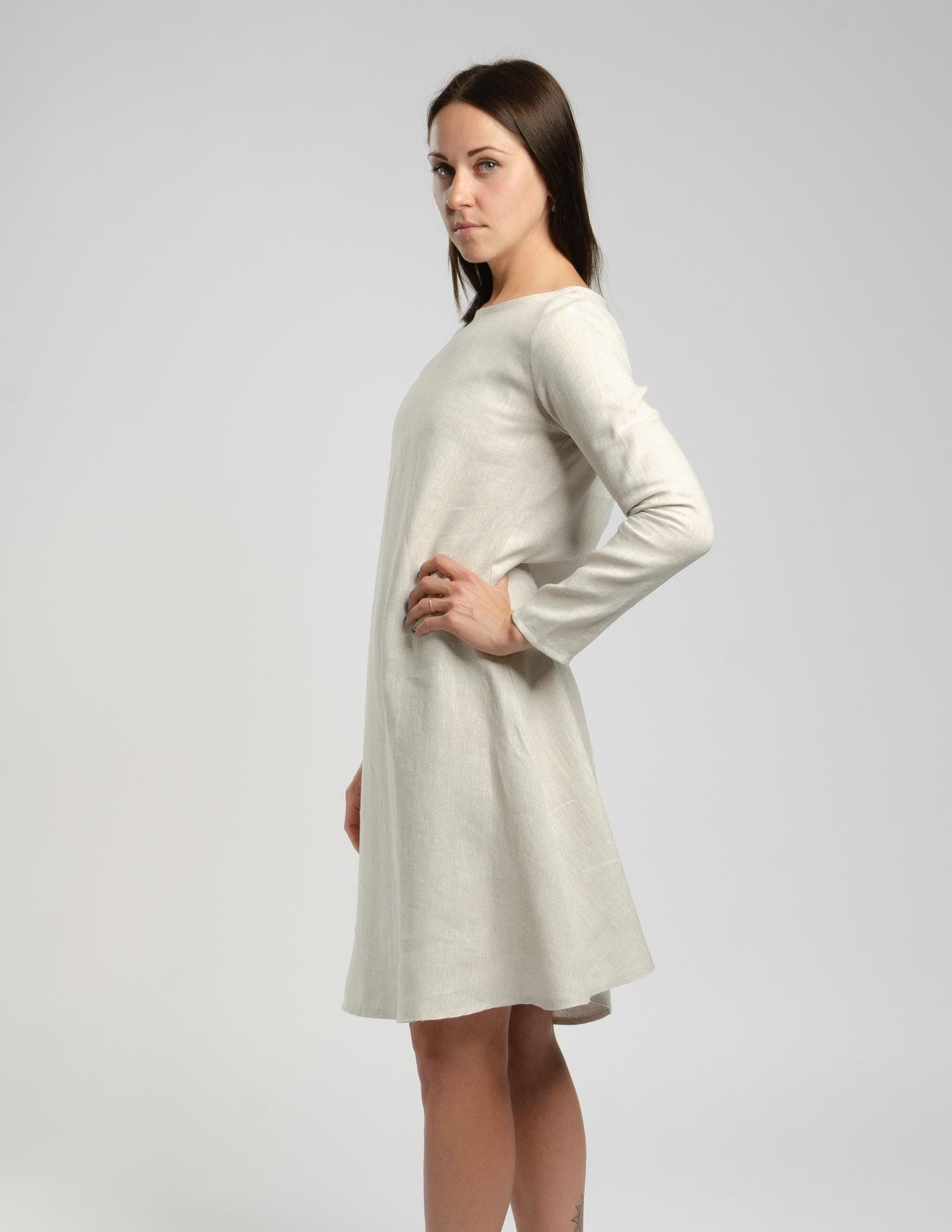 VERONICA Linen dress | Natural