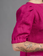 LOVE long linen dress | Rose