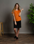 IEVA Linen top | Terracotta