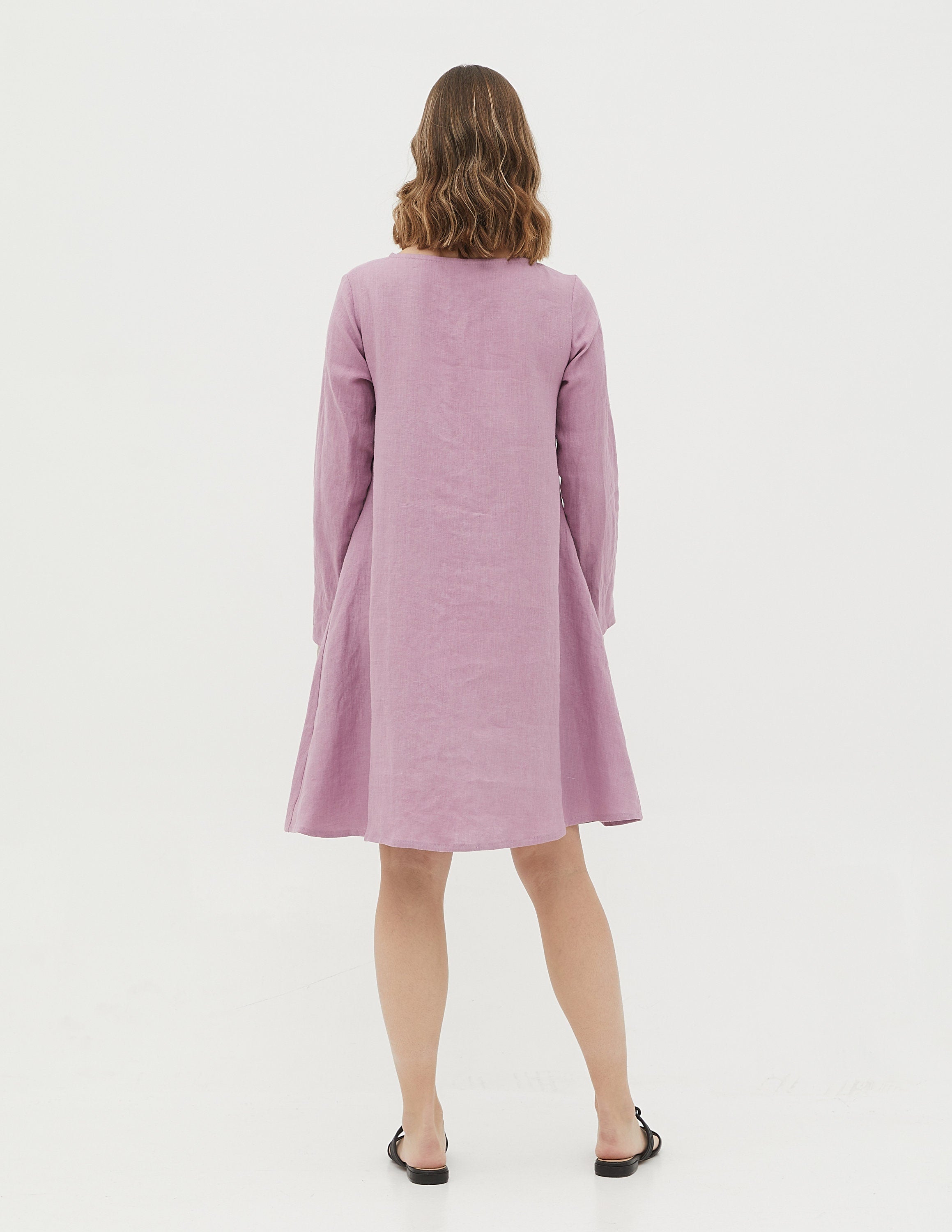 DOMINIKA linen dress | Light purple