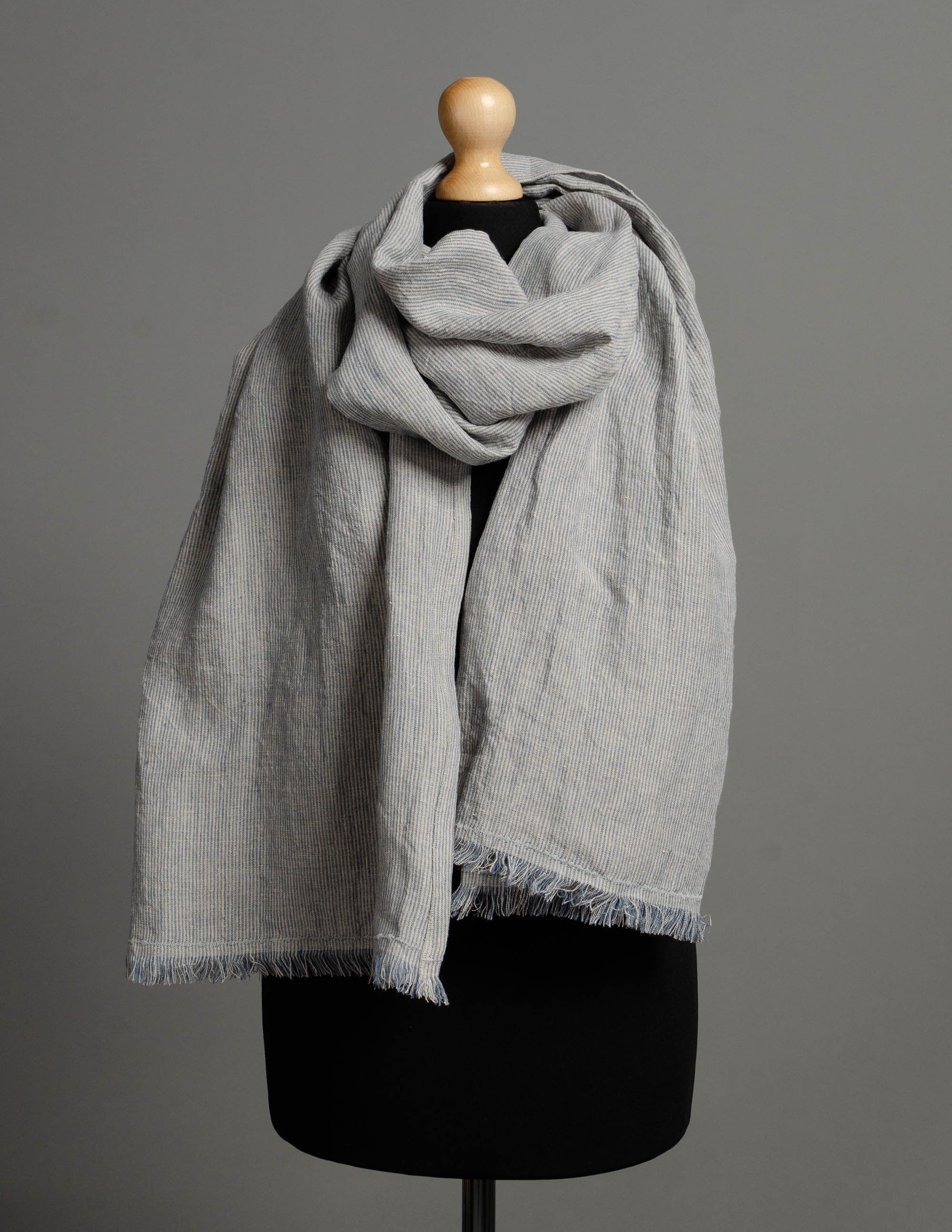 Linen scarf | Light grey