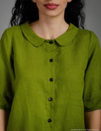 KYRA Linen blouse | Olive
