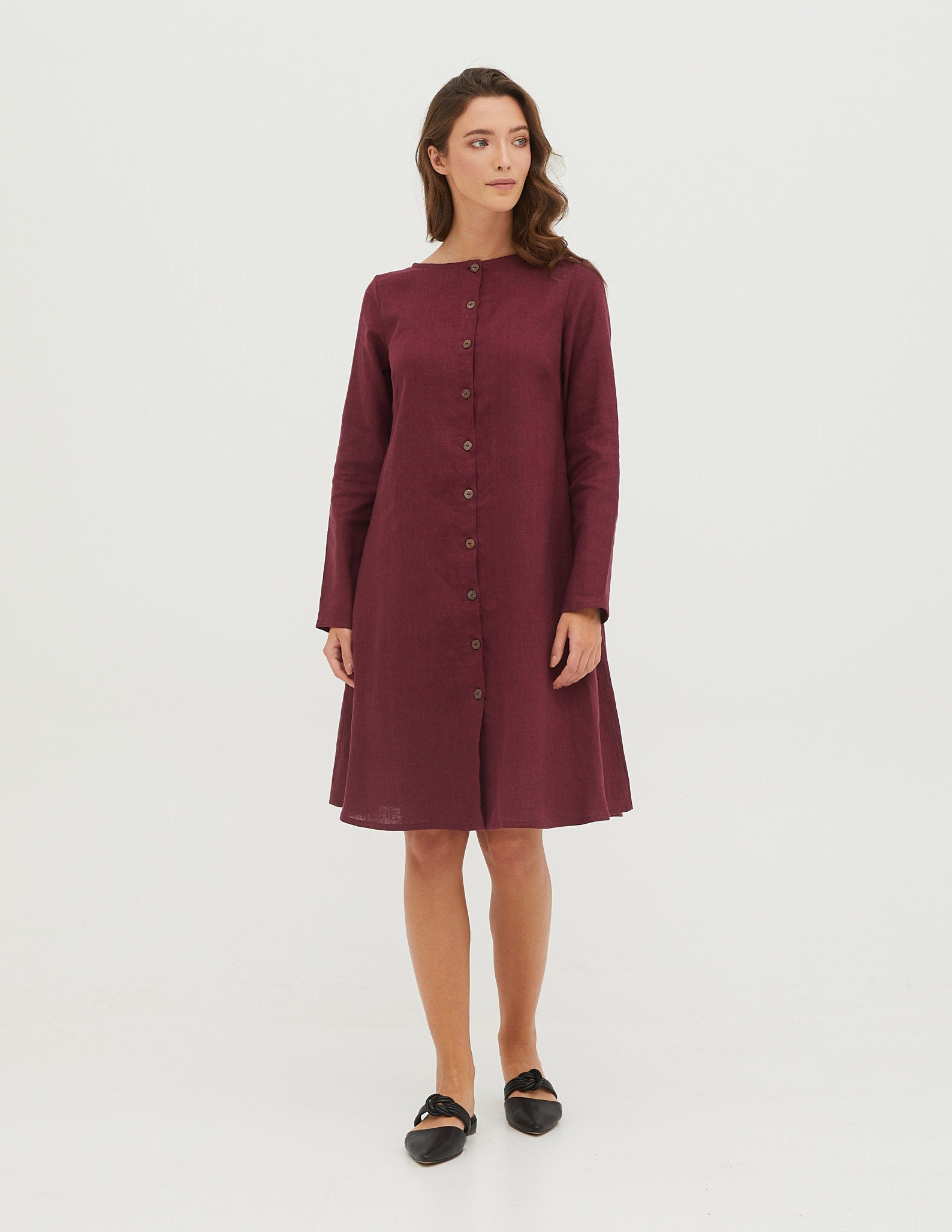 DOMINIKA Linen dress | Lavender