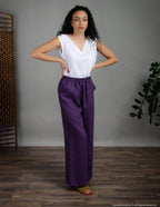 MONA Linen pants | Lavender