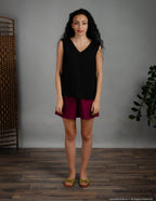 REGINA Linen top | White