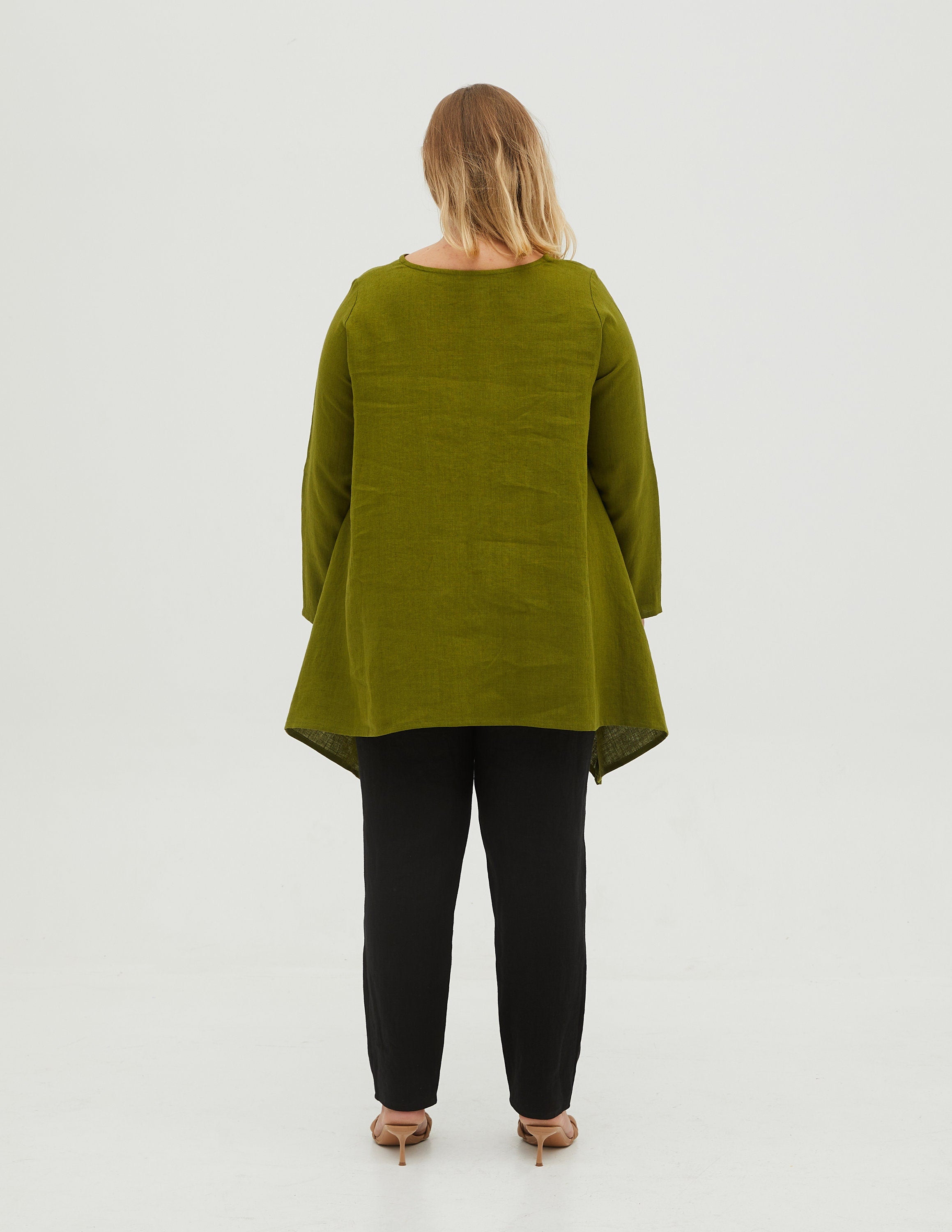 AURORA Linen tunic | Olive