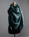 Linen shawl | Electric blue