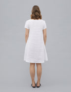 MEGHAN Linen dress | White